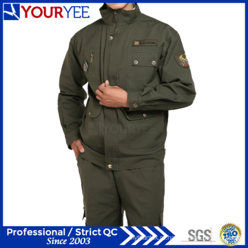 Novo estilo workwear uniforme terno verde escuro (ymu107)